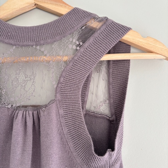 Urban Behavior Women's Size XS Knitted Vest Lace Quiet Luxury Business Chic Soft - Picture 8 of 12